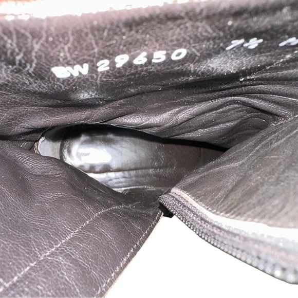 Stuart Weitzman Soft Brown Leather Ankle Boots square toe size 7.5 VGUC - Picture 8 of 10